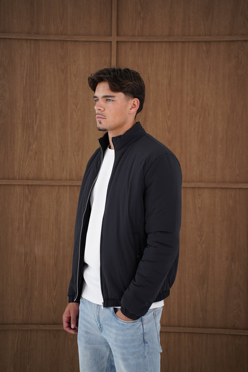 Capo Padded Bomber Jacket - Black