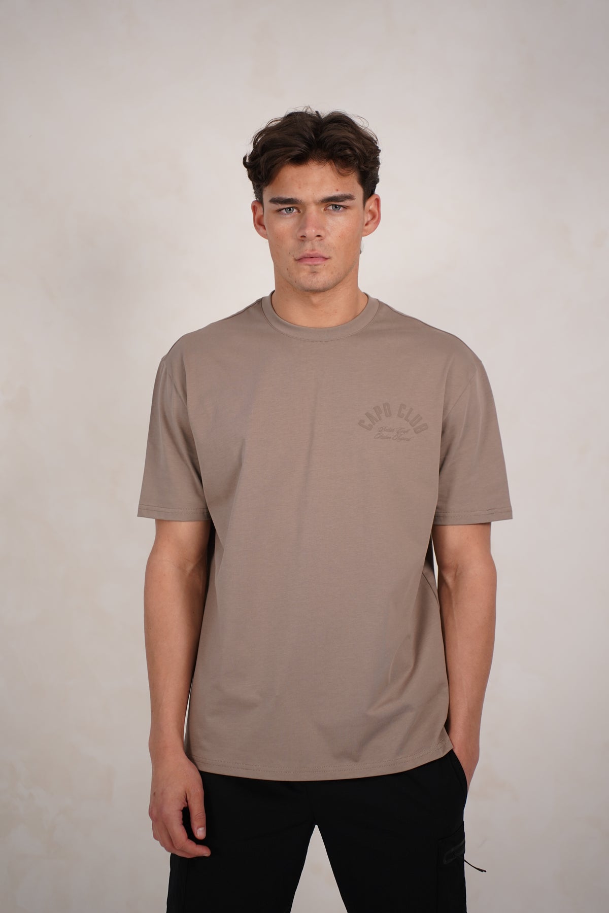 Capo Club Script T-Shirt - Tonal Mushroom
