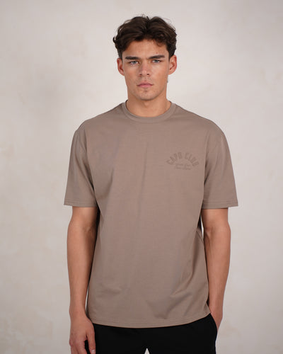 Capo Club Script T-Shirt - Tonal Mushroom
