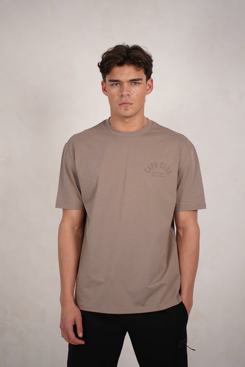 Capo Club Script T-Shirt - Tonal Mushroom