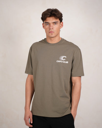 Capo Club Speed T-Shirt - Olive/White