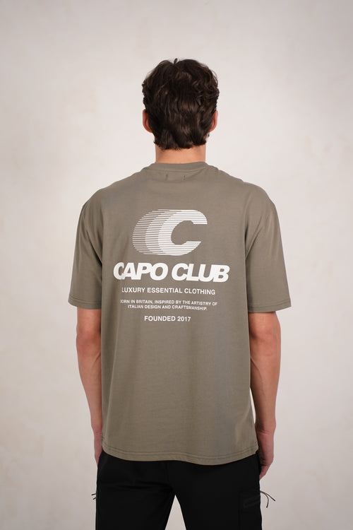 Capo Club Speed T-Shirt - Olive/White
