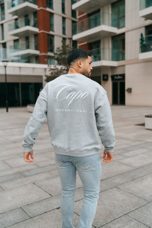 Capo International Sweater - Grey Marl