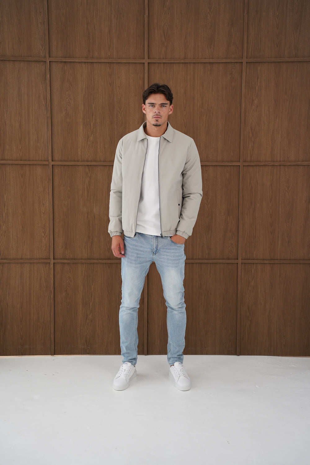 Capo Padded Collar Jacket - Taupe