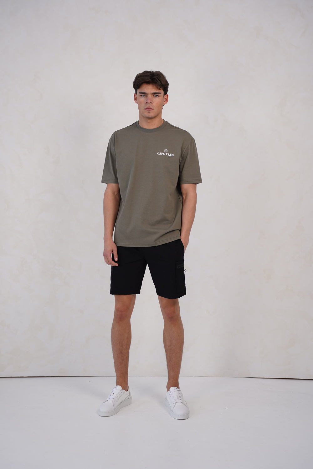 Capo Club Craftsman Crest T-Shirt - Olive/White