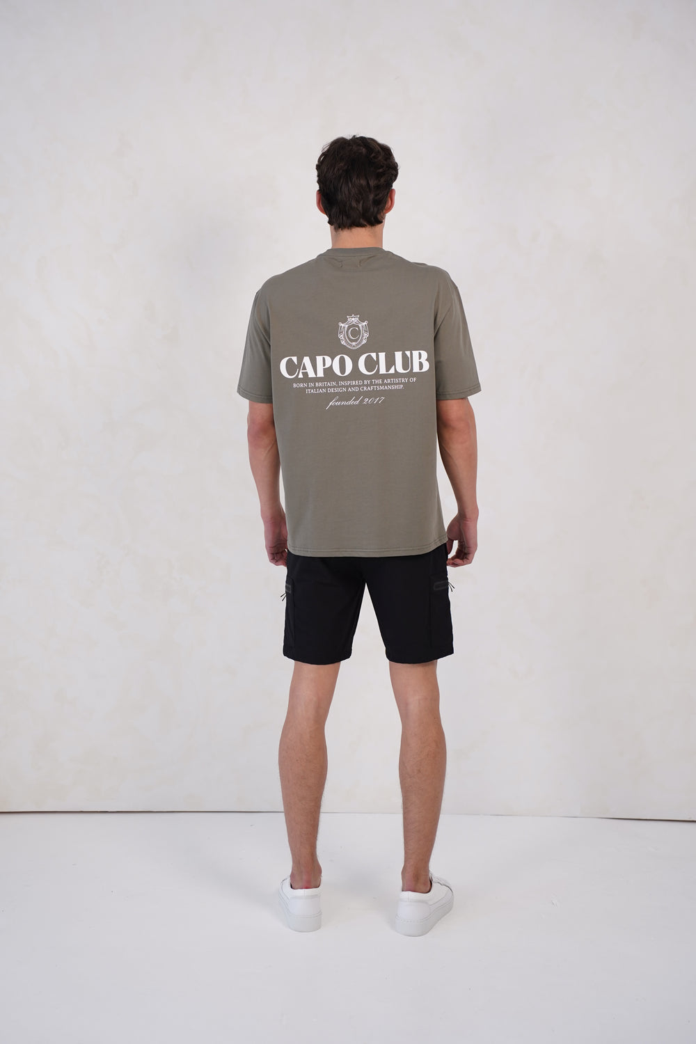 Capo Club Craftsman Crest T-Shirt - Olive/White