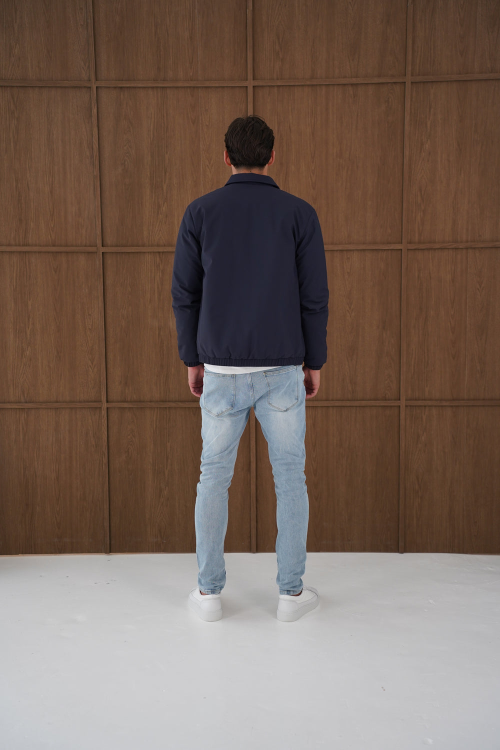 Capo Padded Collar Jacket - Navy