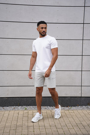 Capo Utility Tech Cargo Short - Light Grey