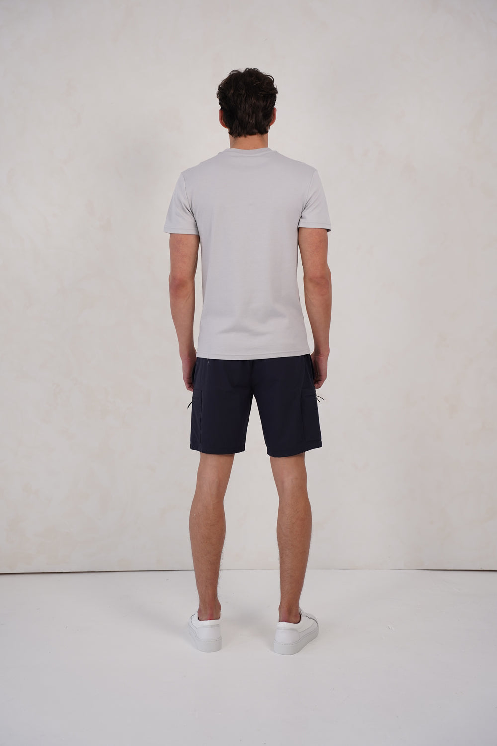 Capo Cargo Pocket T-Shirt - Light Grey