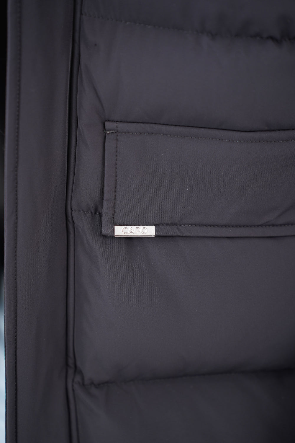 Capo Mid-Length Puffer Coat - Black