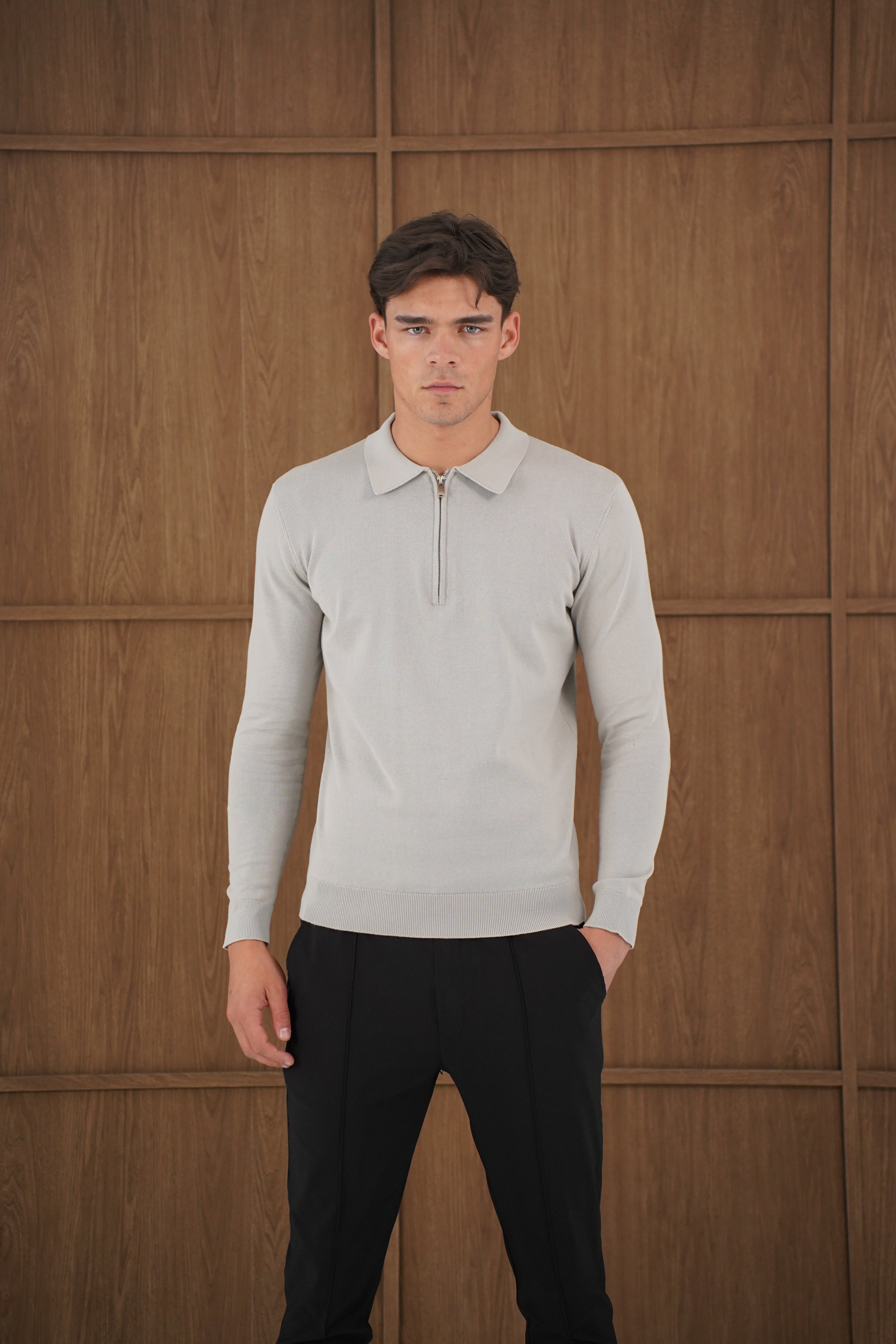 Capo Egyptian Cotton LS Zip Polo Shirt - Stone – CAPO | Meaning