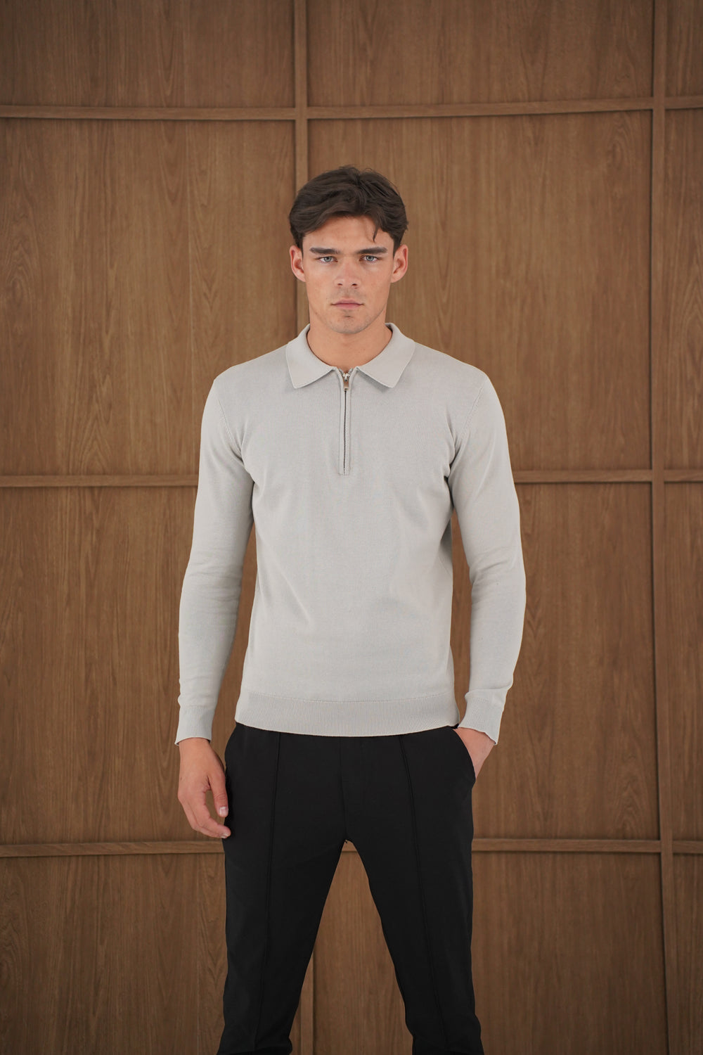 Capo Egyptian Cotton LS Zip Polo Shirt - Stone – CAPO | Meaning