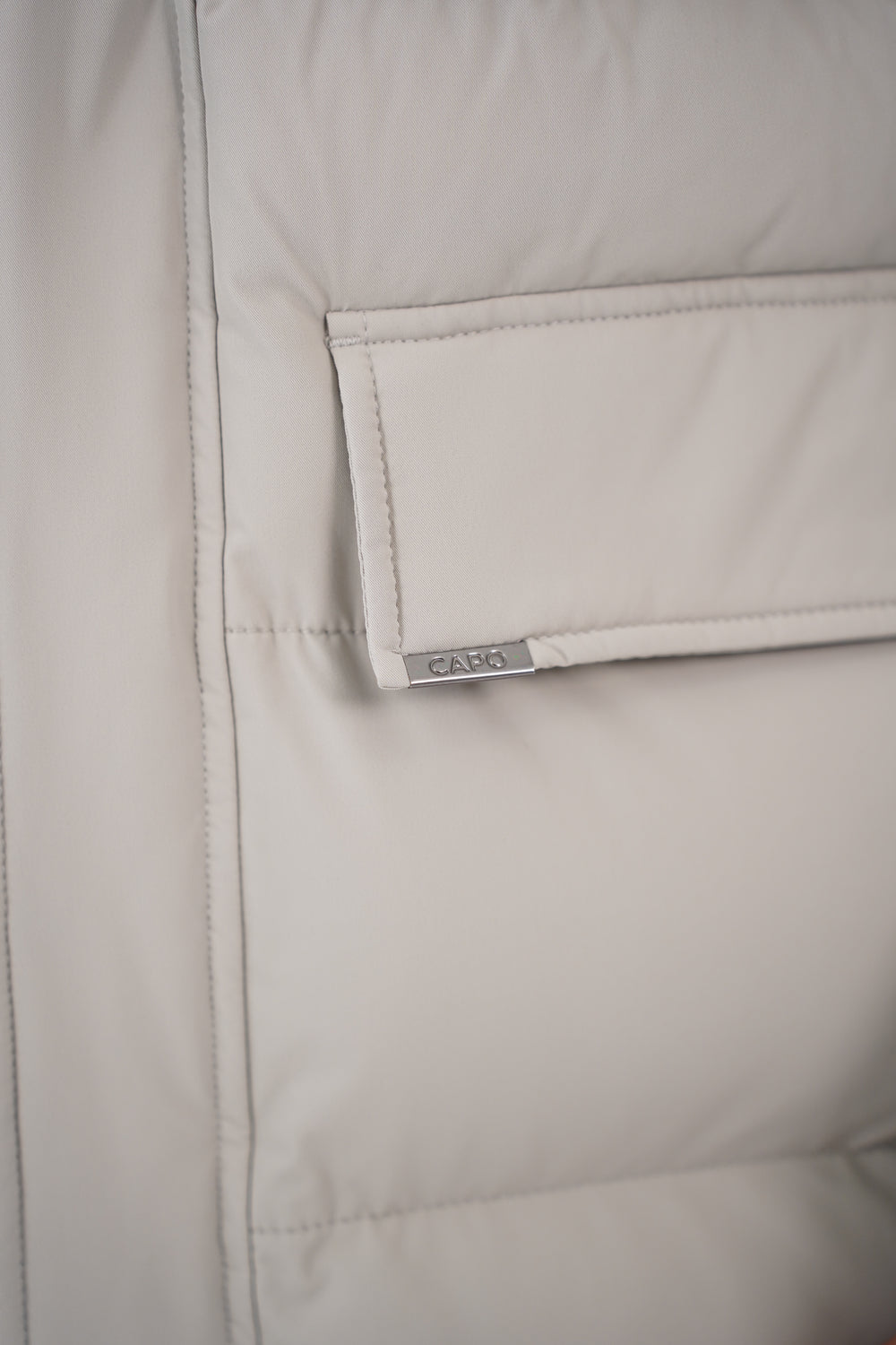 Capo Mid-Length Puffer Coat - Stone