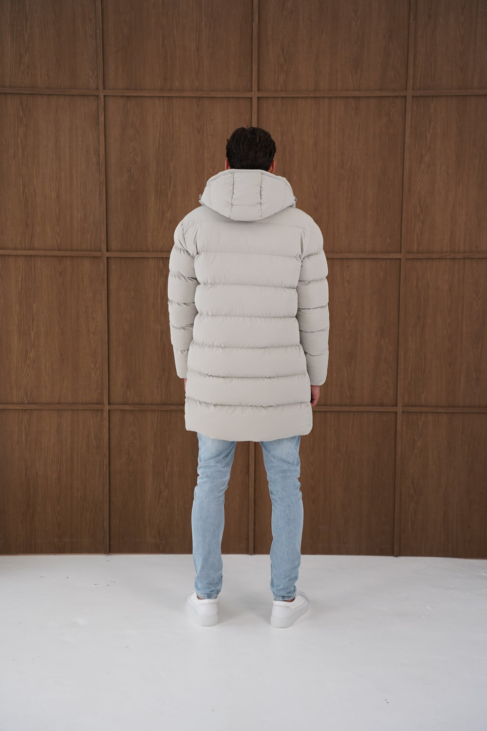 Capo Mid-Length Puffer Coat - Stone