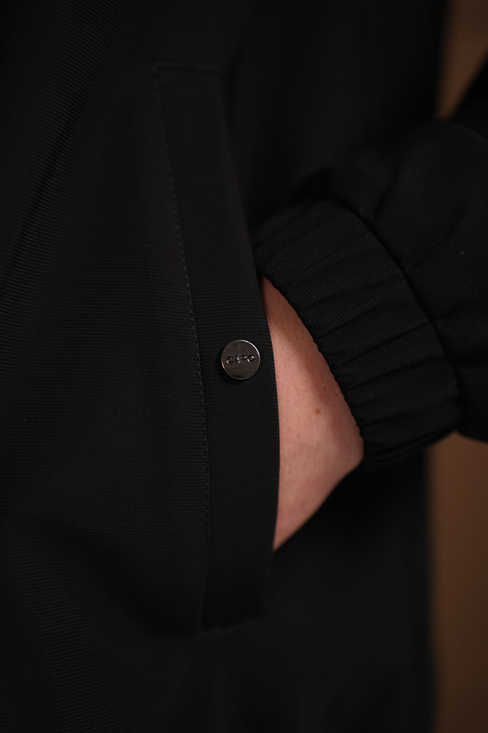 Capo Padded Collar Jacket - Black