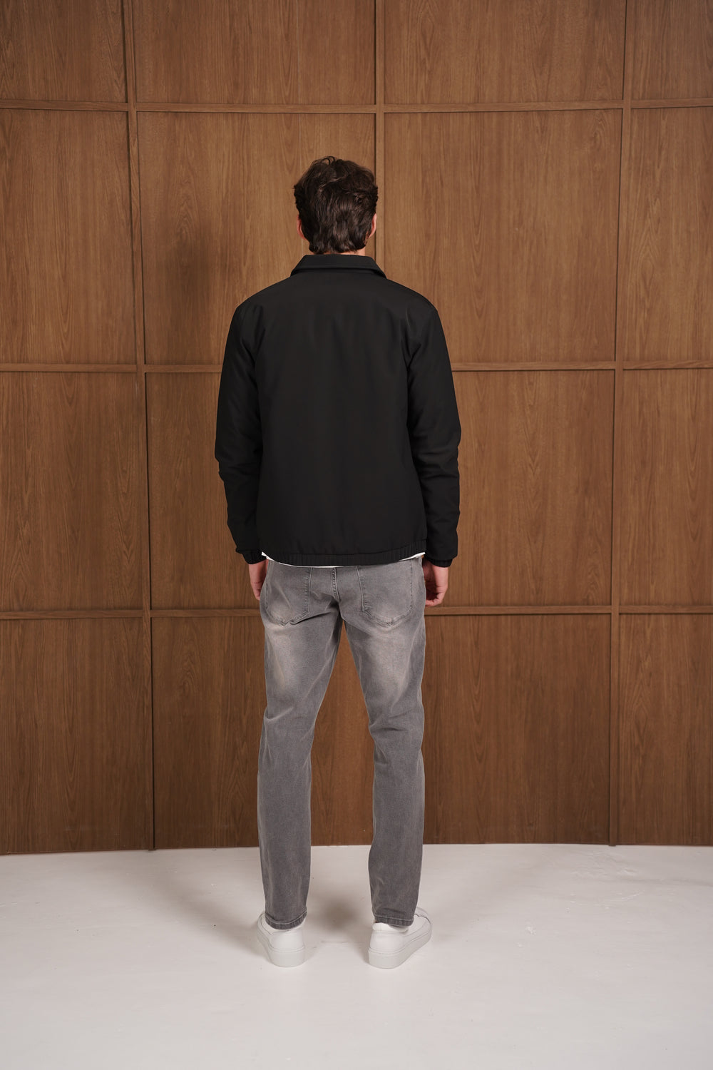 Capo Padded Collar Jacket - Black