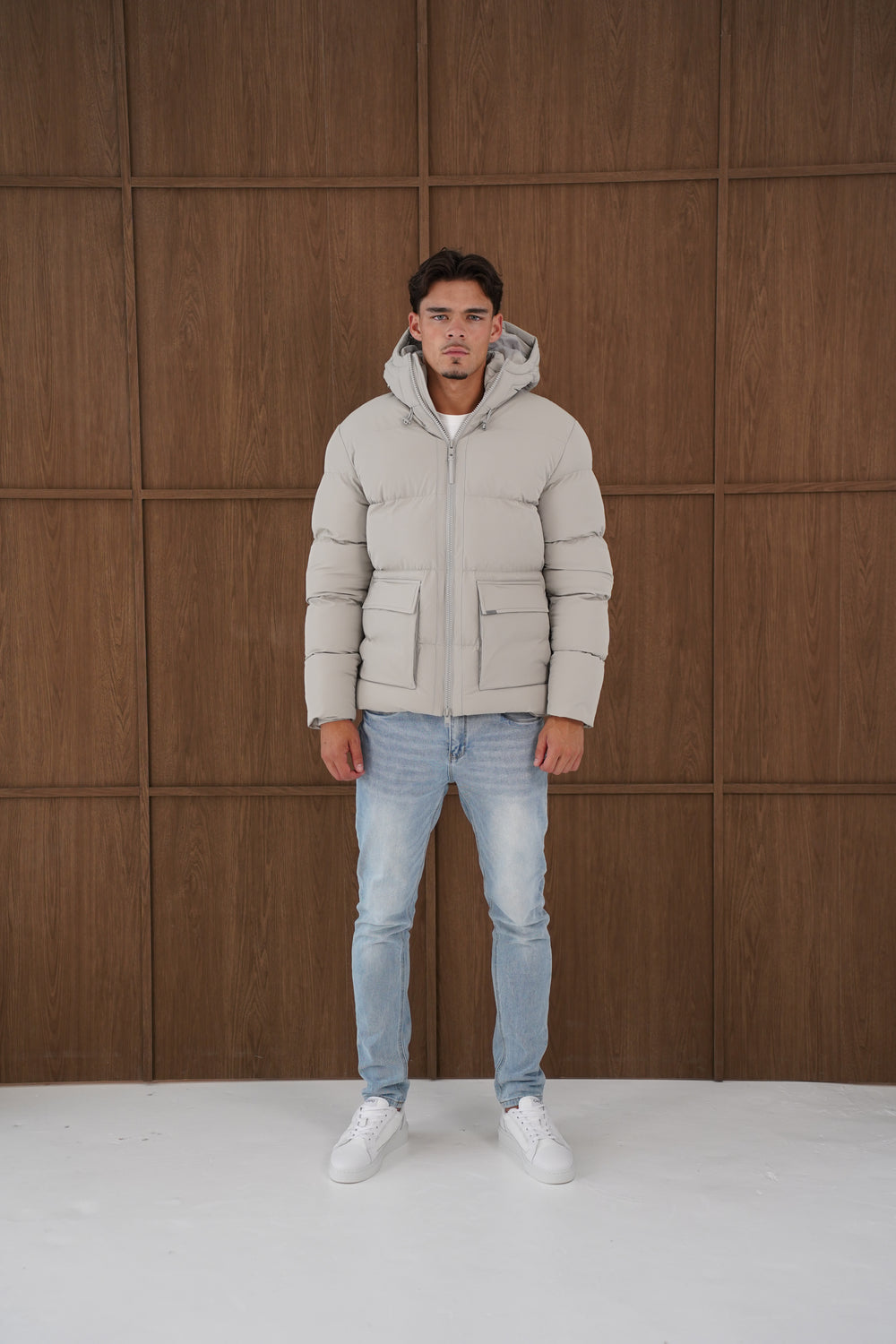 Capo Puffer Coat - Stone