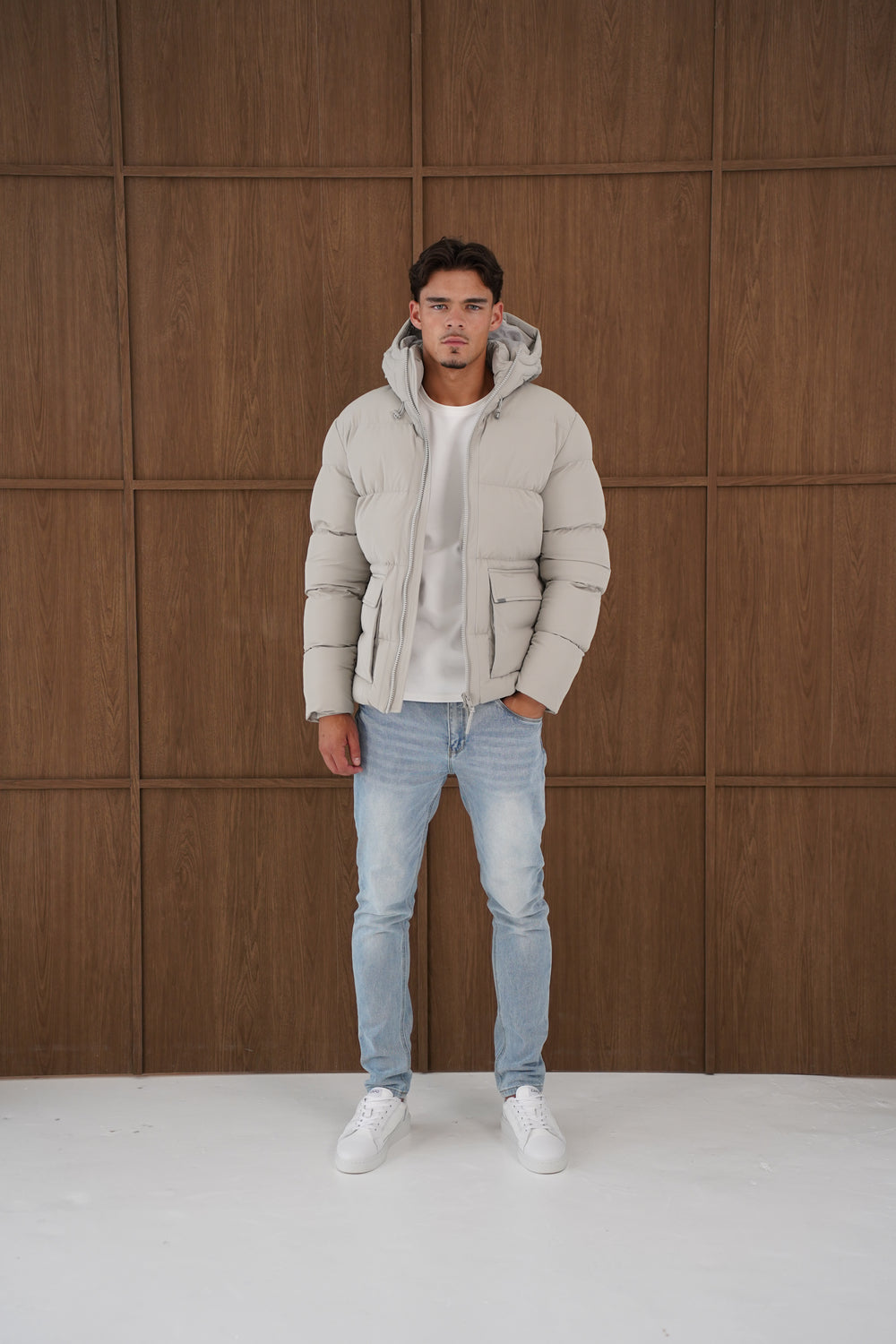 Capo Puffer Coat - Stone