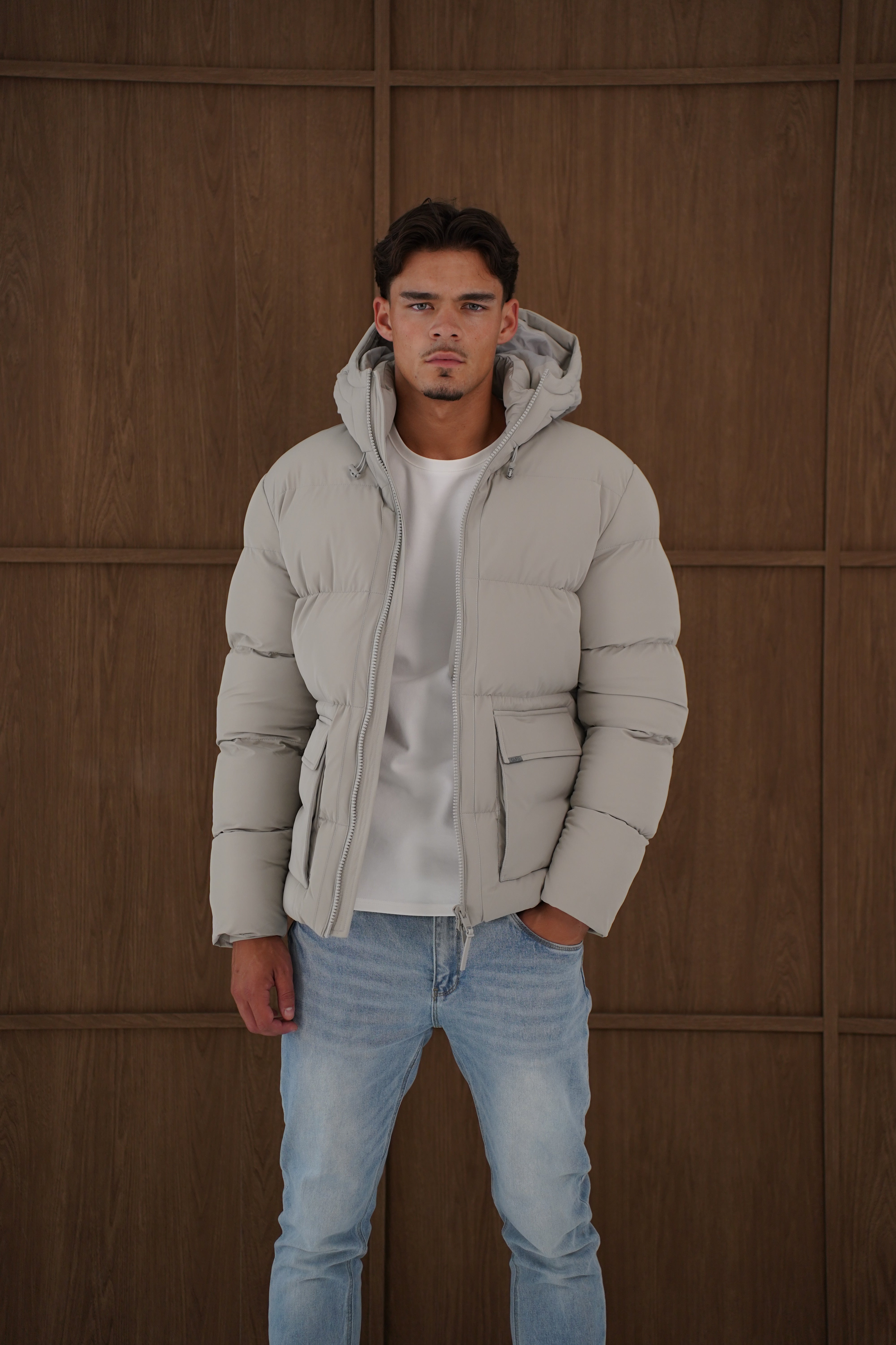 Capo Puffer Coat - Stone