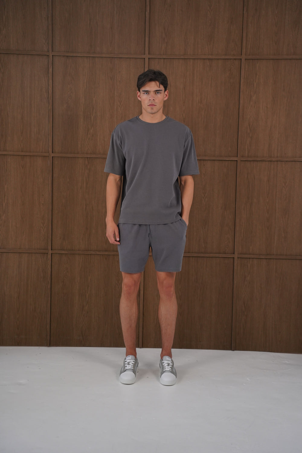 Capo Veluro Washed T-Shirt - Light Grey
