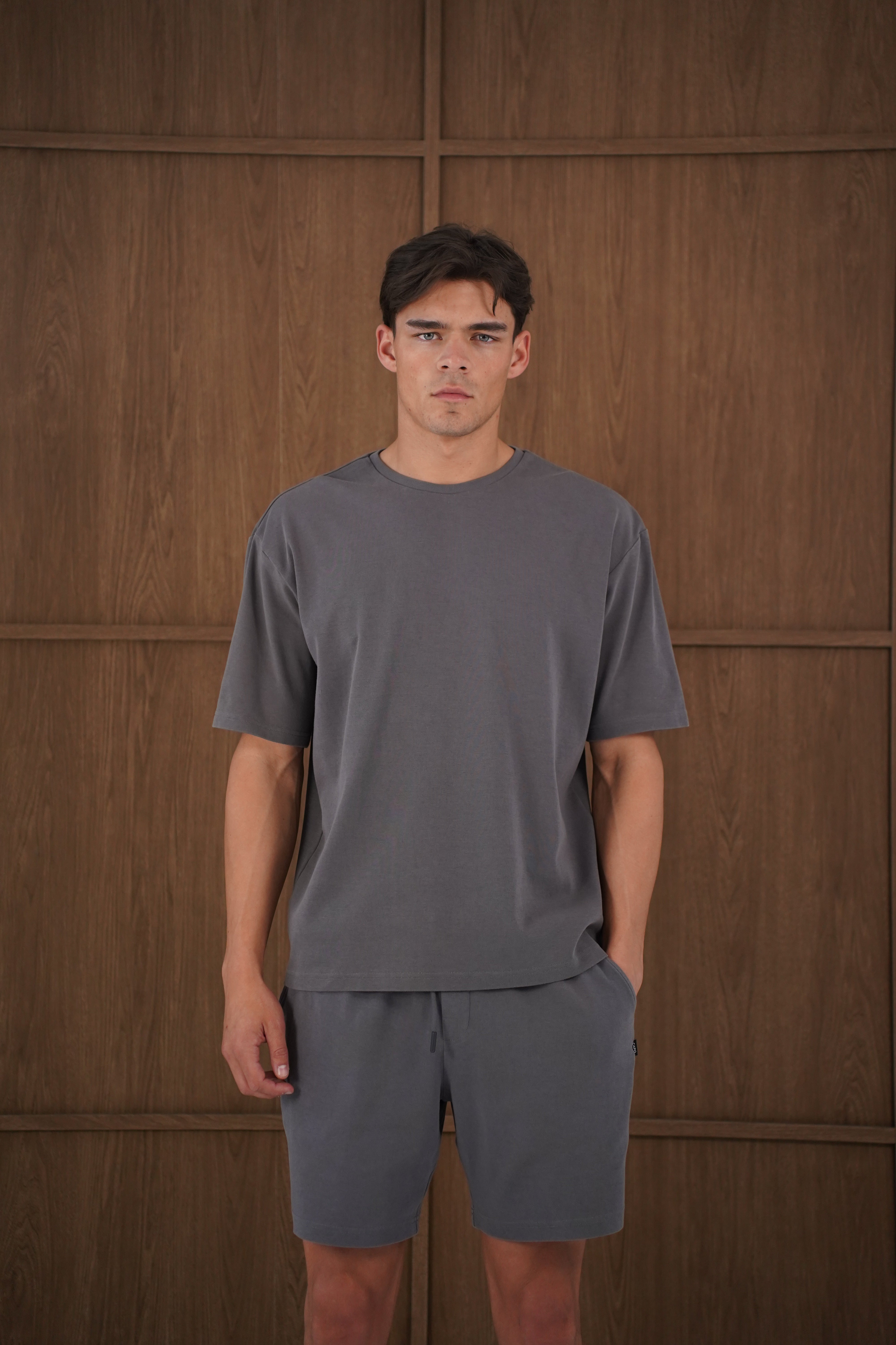 Capo Veluro Washed T-Shirt - Light Grey