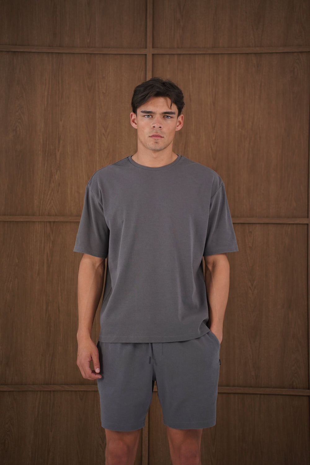 Capo Veluro Washed T-Shirt - Light Grey