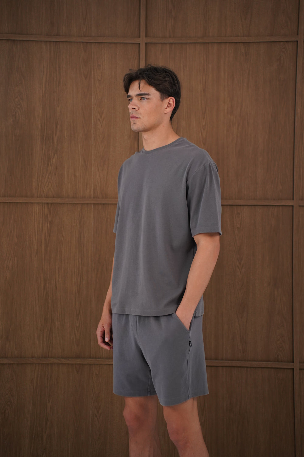 Capo Veluro Washed T-Shirt - Light Grey