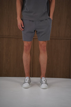 Capo Veluro Washed Shorts - Light Grey
