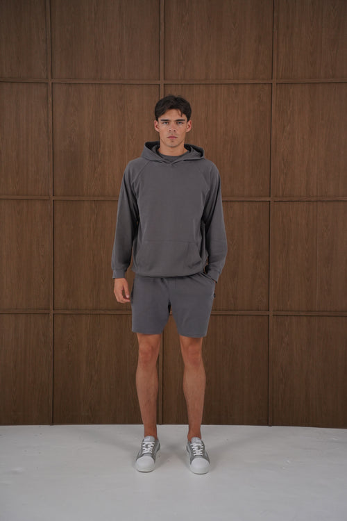 Capo Veluro Washed Hoodie - Light Grey