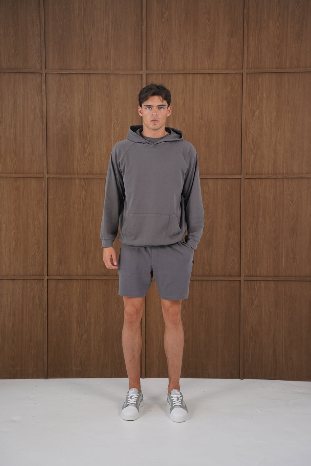 Capo Veluro Washed Hoodie - Light Grey