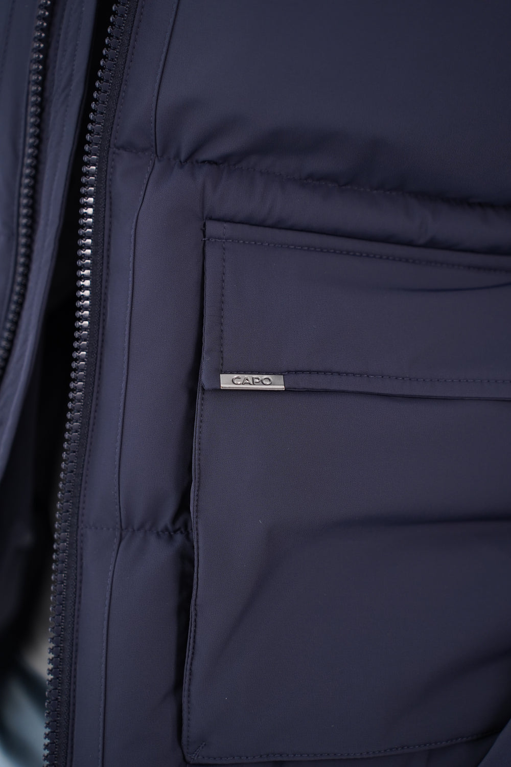 Capo Puffer Coat - Navy
