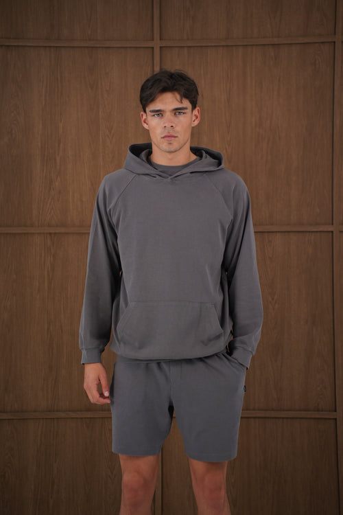 Capo Veluro Washed Hoodie - Light Grey
