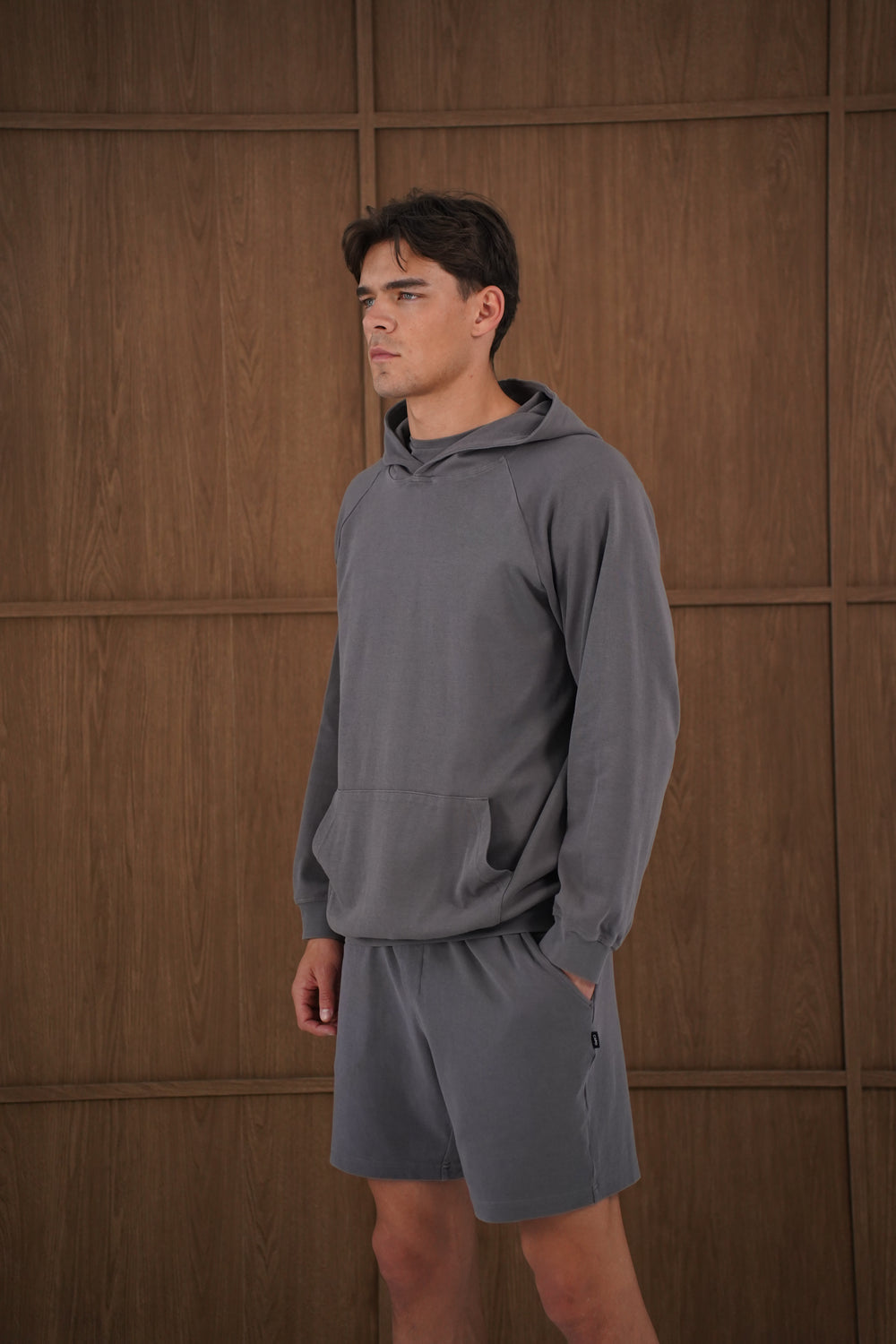 Capo Veluro Washed Hoodie - Light Grey