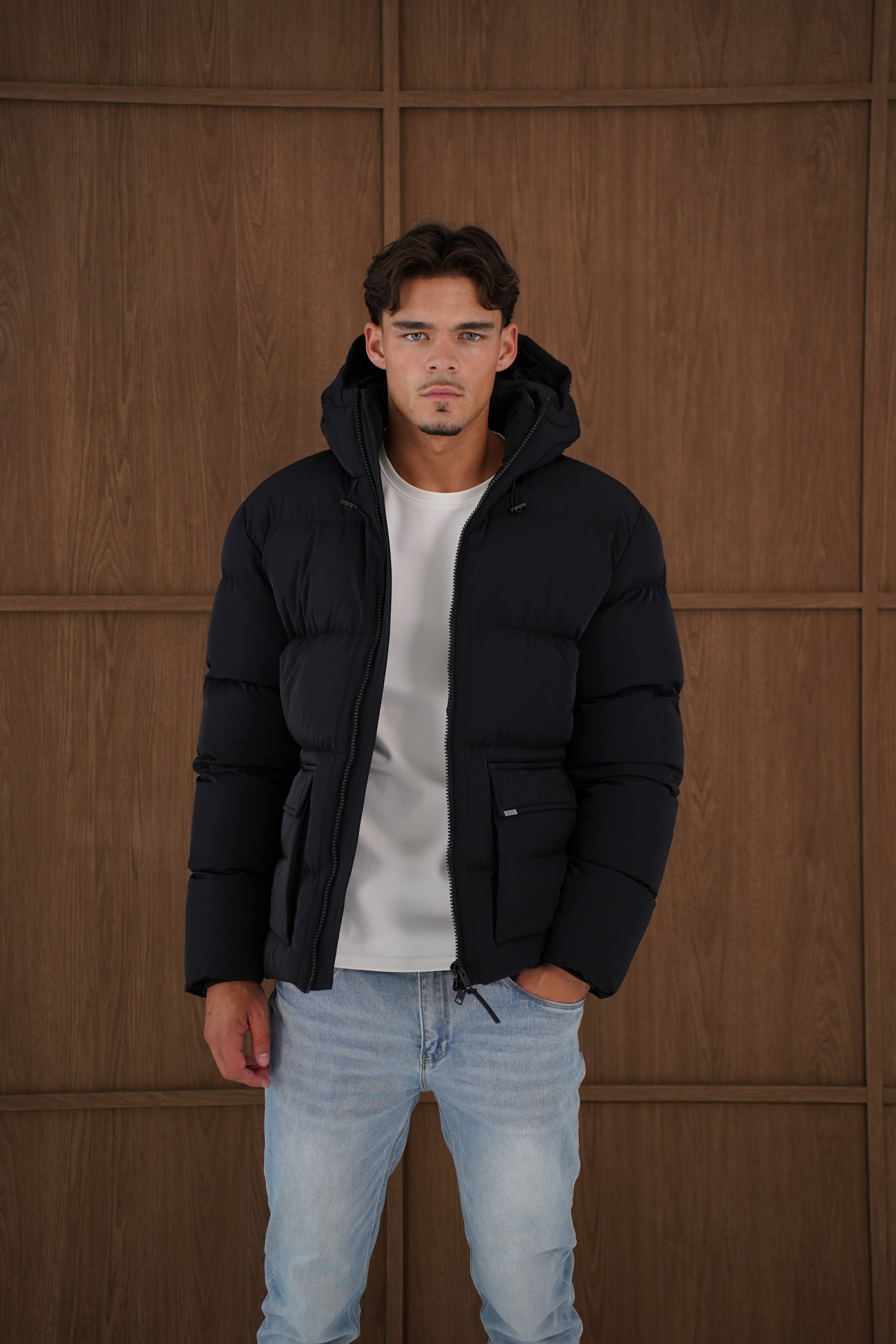 Capo Puffer Coat - Black