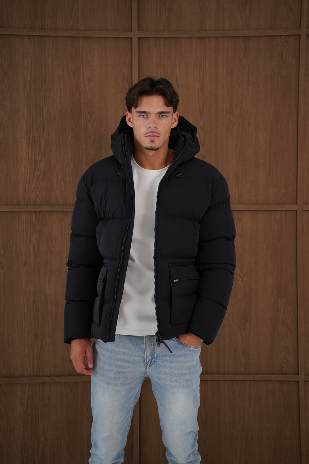 Capo Puffer Coat - Black