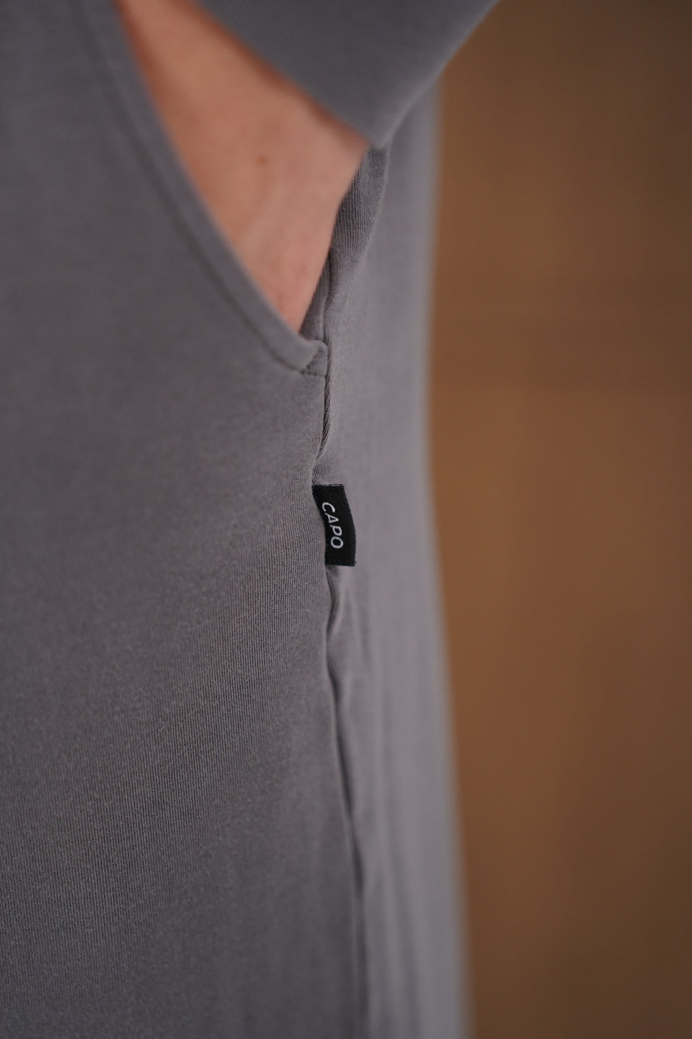 Capo Veluro Washed Joggers - Light Grey