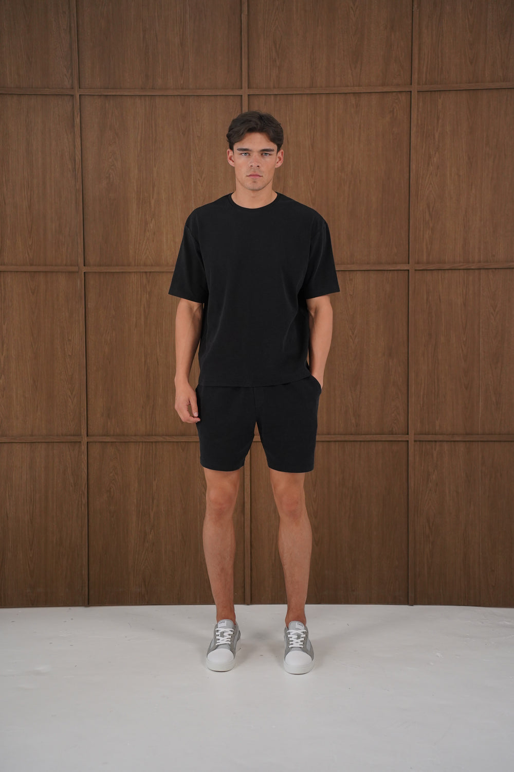 Capo Veluro Washed Shorts - Black
