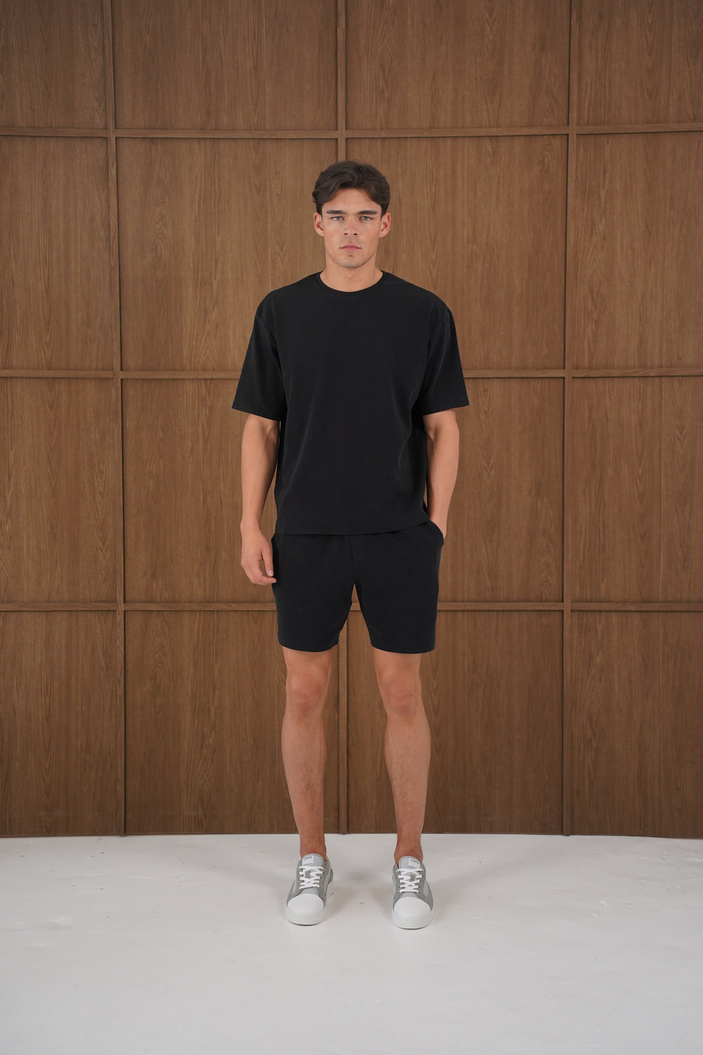 Capo Veluro Washed Shorts - Black