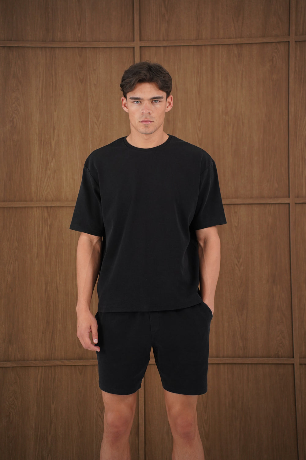 Capo Veluro Washed T-Shirt - Black