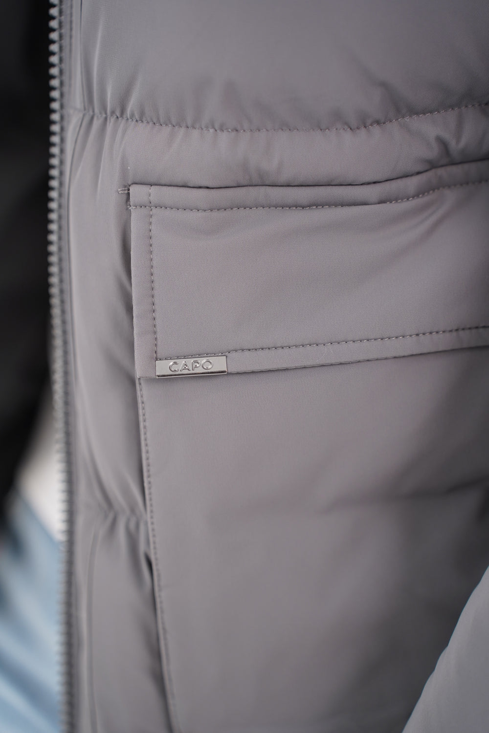 Capo Puffer Coat - Charcoal