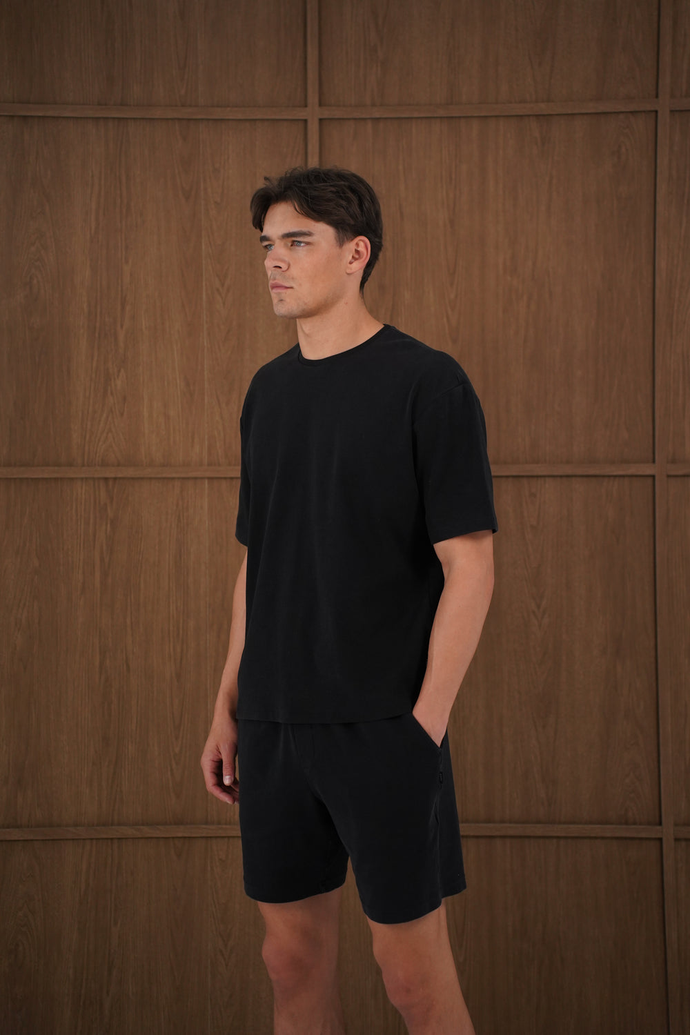 Capo Veluro Washed T-Shirt - Black