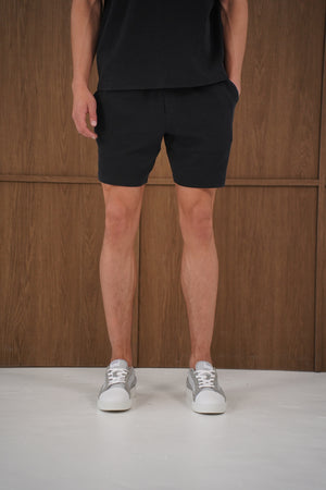 Capo Veluro Washed Shorts - Black
