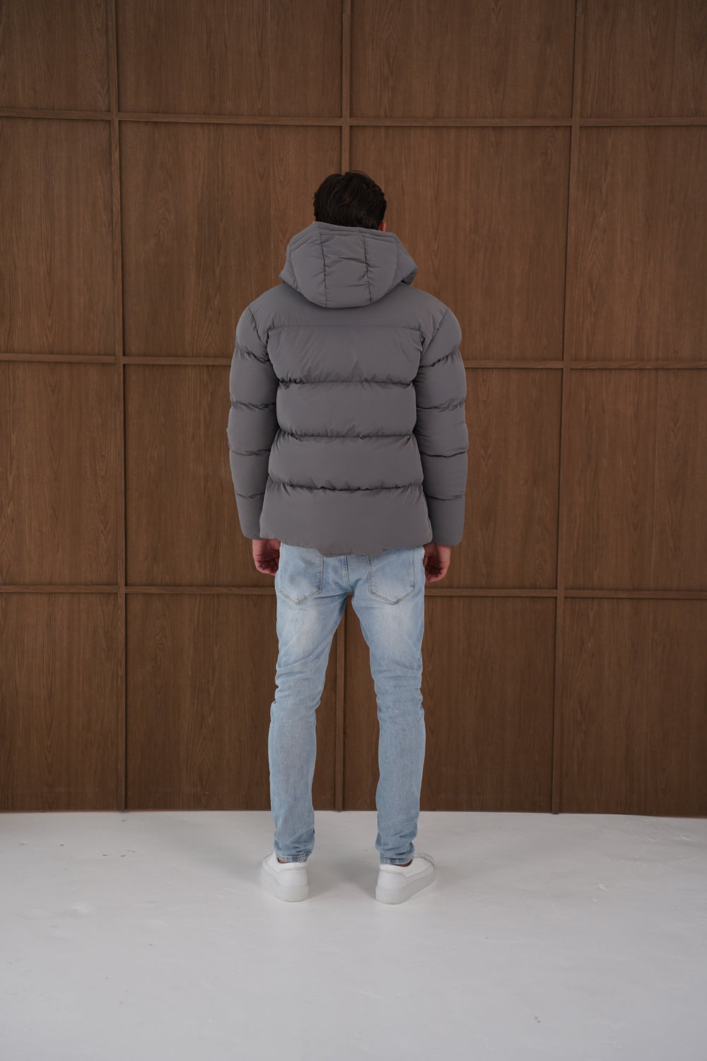 Capo Puffer Coat - Charcoal