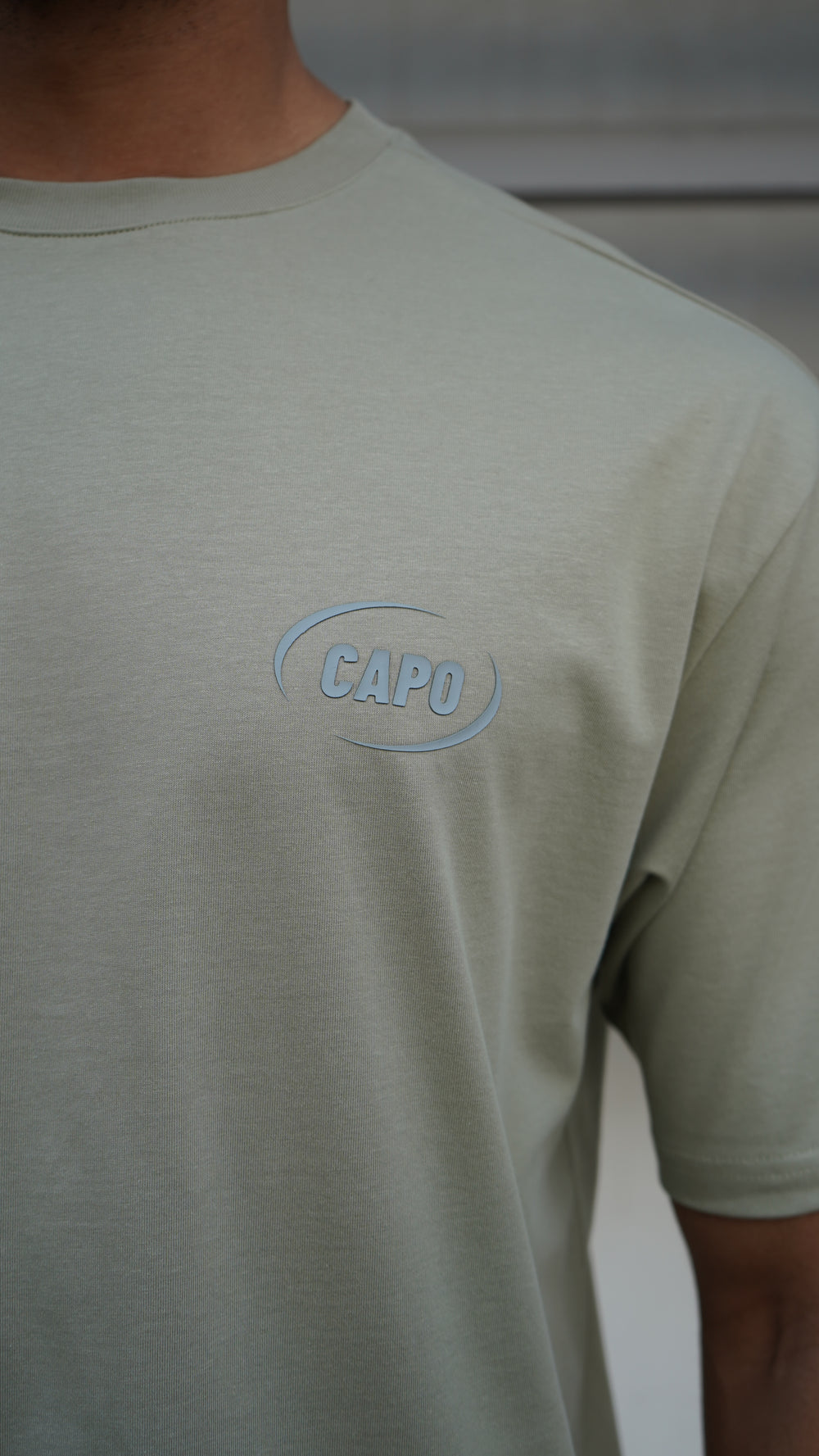 Capo Club Circular Print T-Shirt - Sage Green