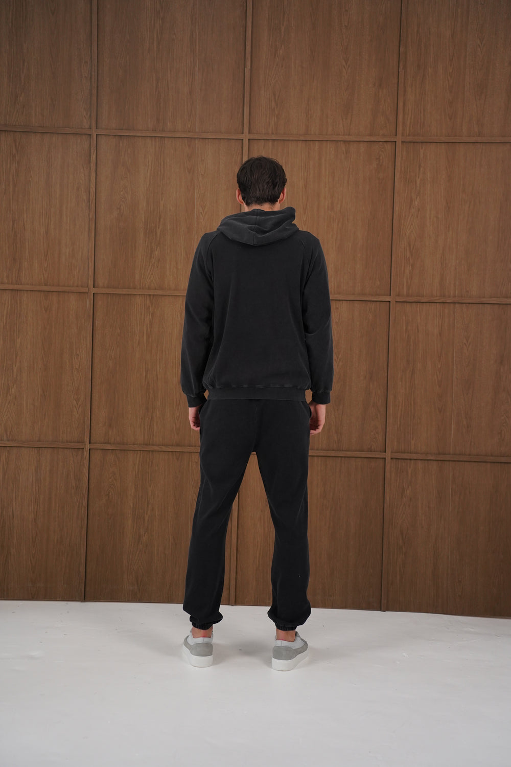 Capo Veluro Washed Joggers - Black