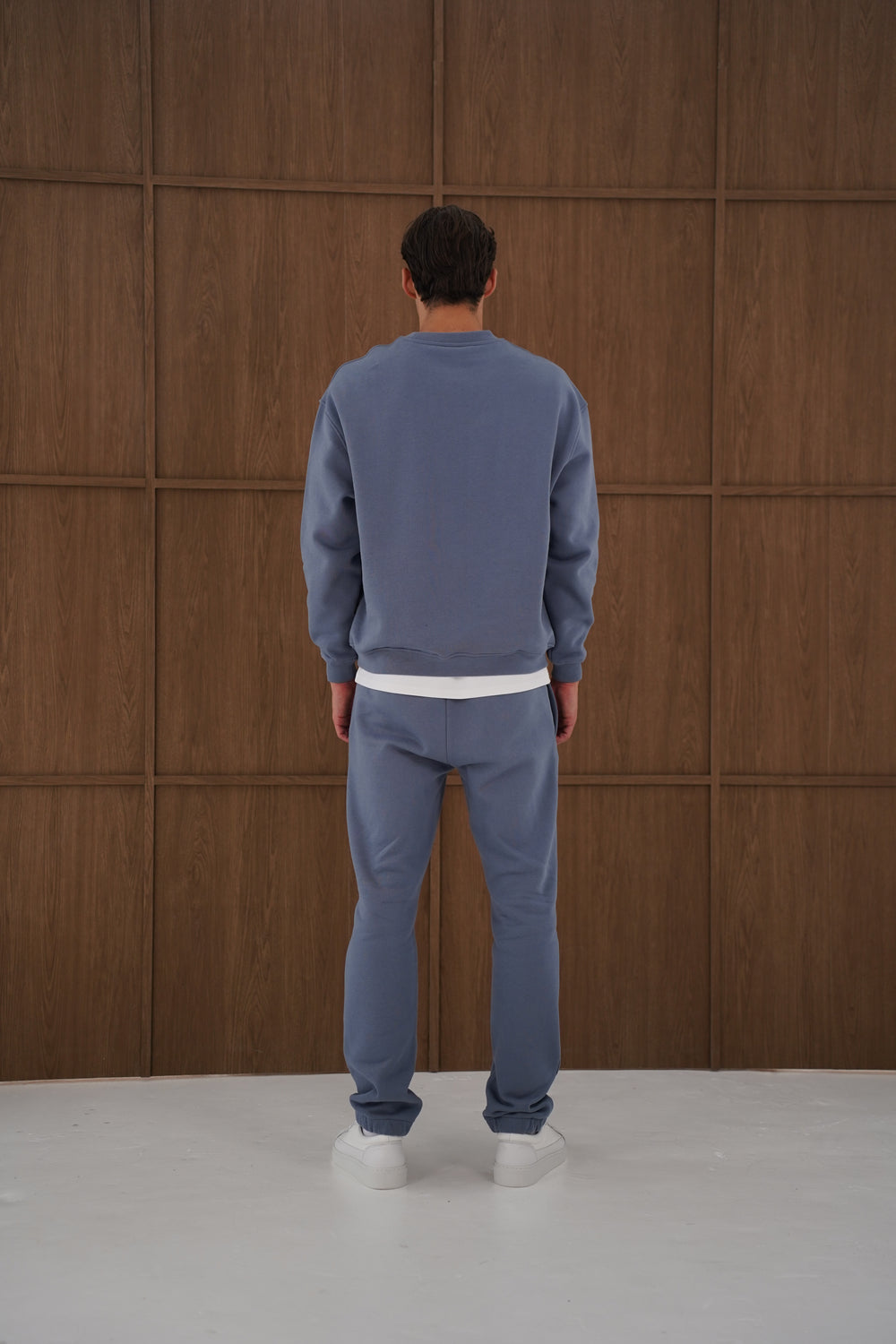 Capo Heavyweight Crew Neck Sweater - Slate Blue
