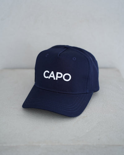 Capo Cotton Embroidered Cap - Navy