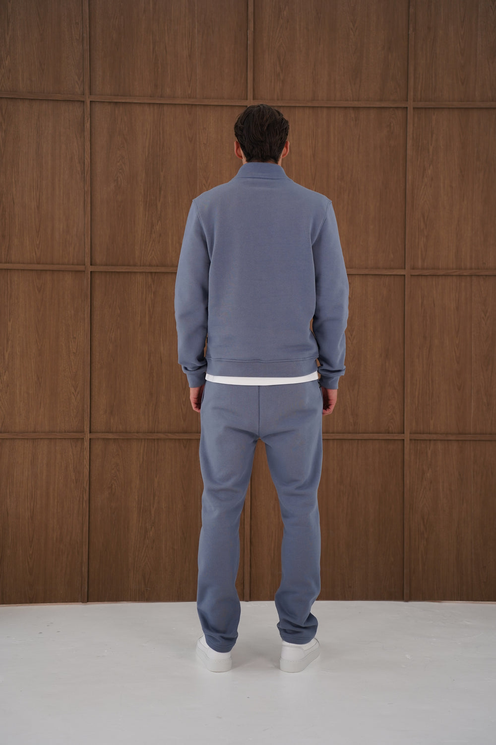 Capo Heavyweight 1/4 Zip Sweatshirt - Slate Blue