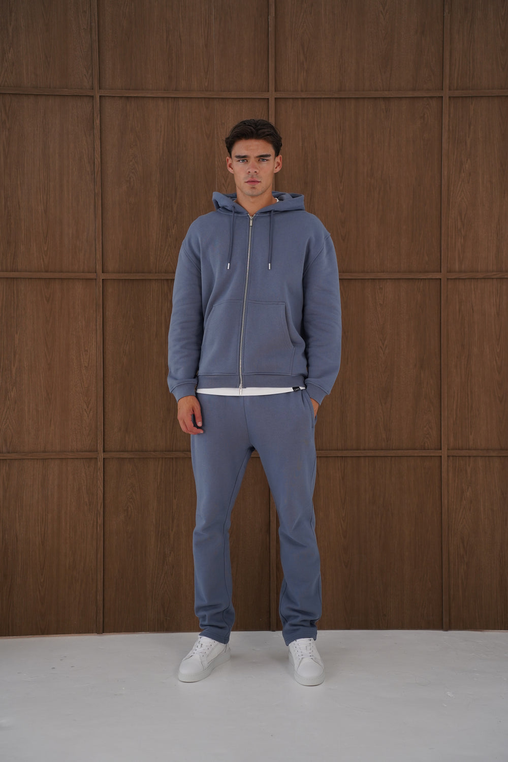 Capo Heavyweight Full Zip Hoodie - Slate Blue