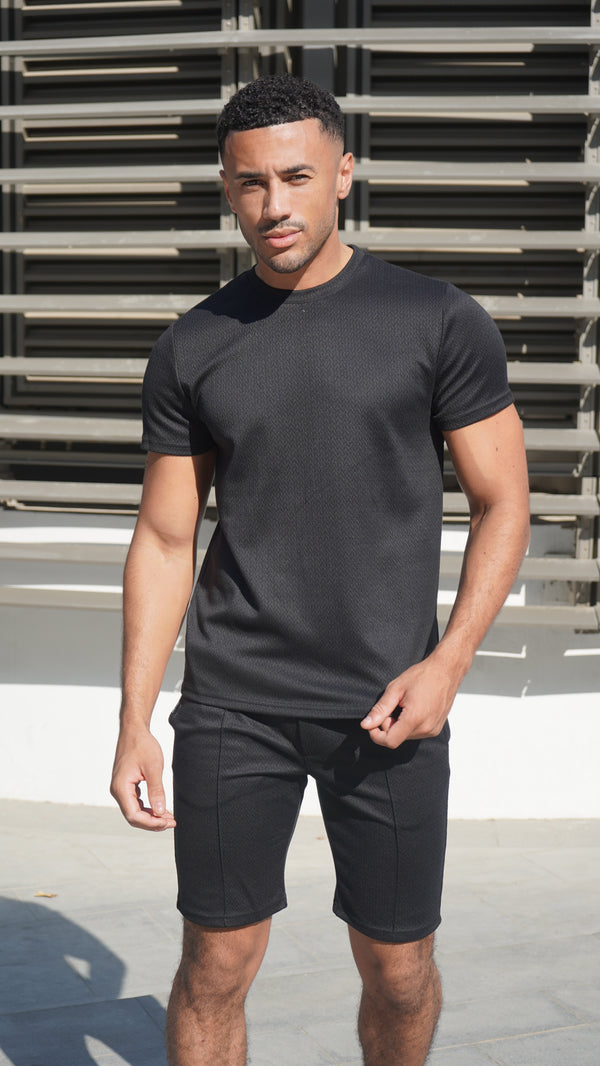 Capo TEXTURED BEAD T-Shirt - Black
